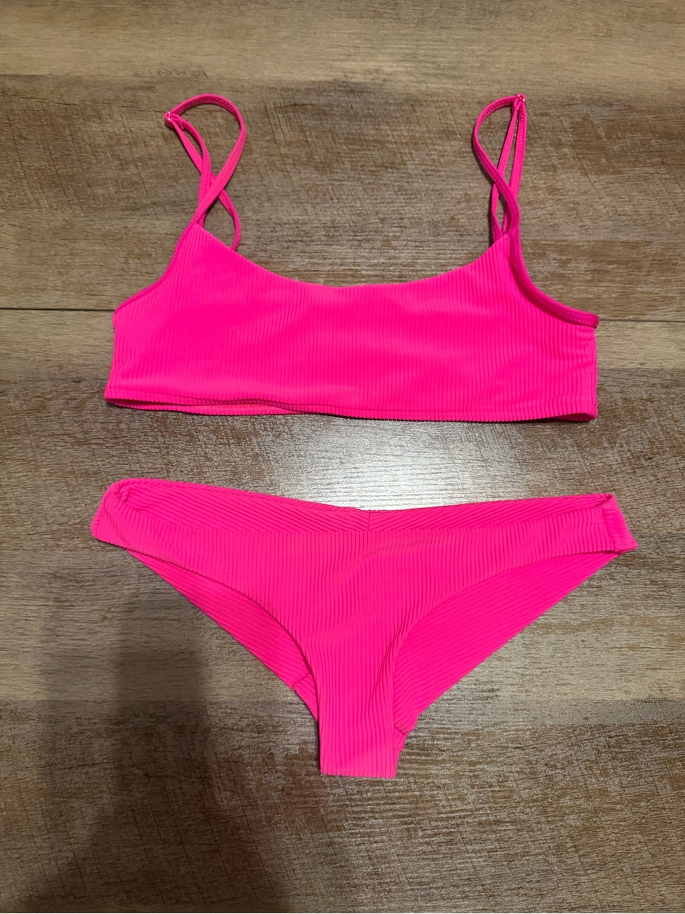 Frankie's Bikinis Ribbed Swim Set